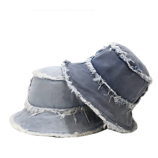 BUK10 Denim bucket hat Distressed bucket hat Customized hat