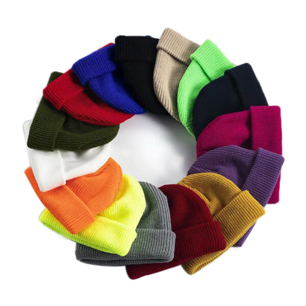 BH01  Recycled polyester beanie hat Winter hat Knitted hat Windproof warm beanie hat