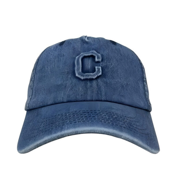CAP20 Denim cap Unstructured cap Washed cap Embossed logo hat