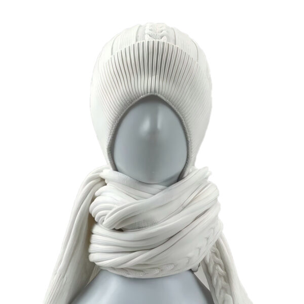 WMZ05 Winter Warm Knit Scarf Beanie  Elegant Soft Hat and Scarf Set comfortable and versatile for various occasions