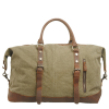 TB01 Genuine Leather and Canvas Handbag Travel Bag For Business Duffel Bag