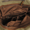 TB01 Genuine Leather and Canvas Handbag Travel Bag For Business Duffel Bag