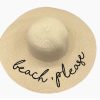 SWH03 Customized logo embroidered Outdoor UV Protection Sun Block Hat  New Style Beach Straw Hat