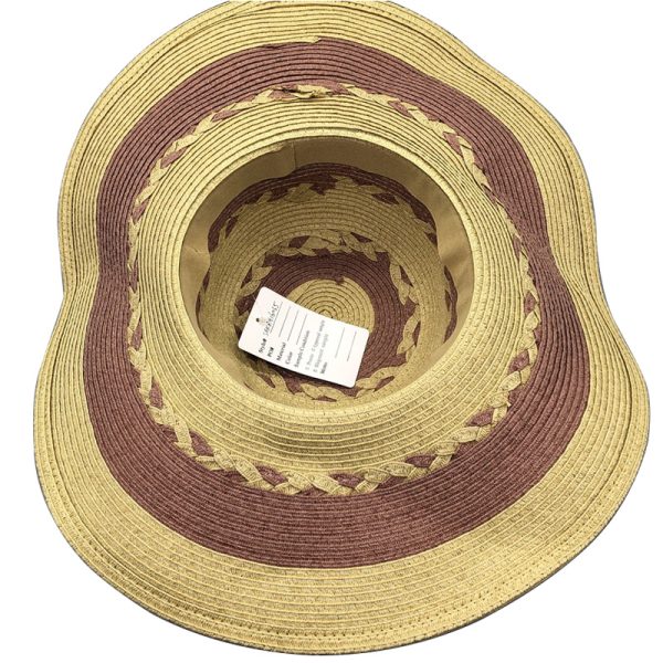 SWH05 Classic Painting Hot Sale Straw Hat For Women Wide Brim  Sun Hat Beach Outdoor UV Protection Hat