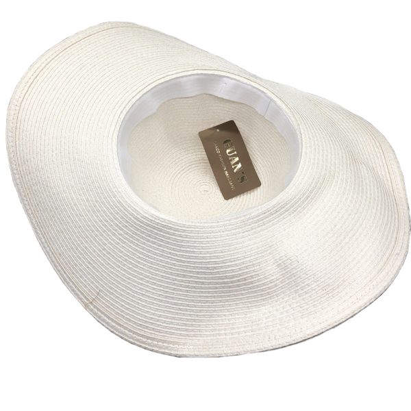 SWH06 Straw Hat Wide Brim Straw Hat Beach Outdoor Women UV Protection Summer Hat