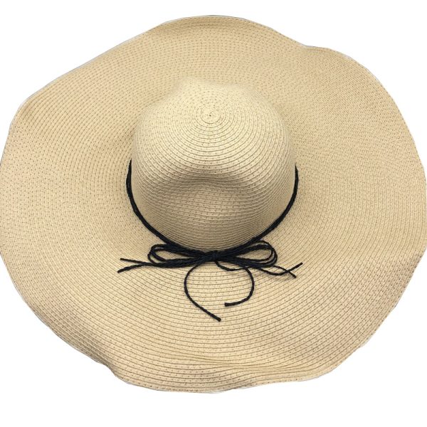 SWH08 Straw Hat Wide Brim Straw Hat Beach Outdoor Women UV Protection Summer Hat 