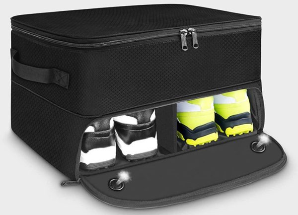 GO02 Polyester Golf Storage Bag,Large Capacity Organizer,Travel Bag,Shoes Bag