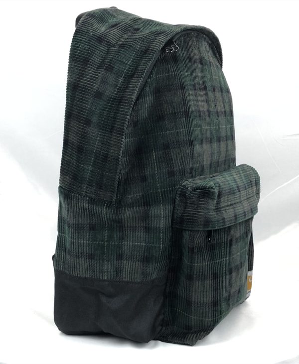 BP11 Corduroy Plaid Large Capacity Backpack Bag Outdoor Bag Travel Bag