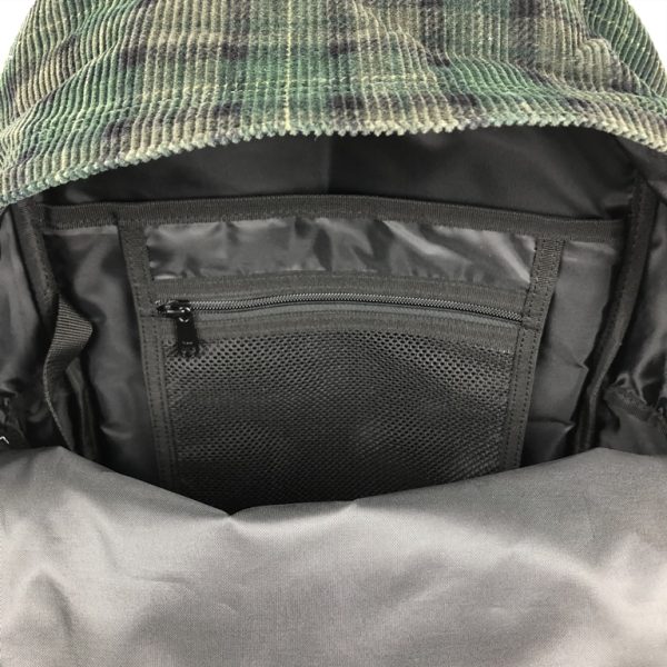 BP11 Corduroy Plaid Large Capacity Backpack Bag Outdoor Bag Travel Bag