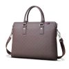 BC01 High Quality Full Grain Genuine Leather Men's Briefcase Laptop Bag