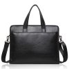 BC02 High Quality Full Grain Genuine Leather Men's Briefcase Laptop Bag