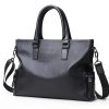 BC04 High Quality Full Grain Genuine Leather Men's Briefcase Laptop Bag