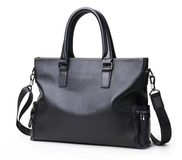 BC04 High Quality Full Grain Genuine Leather Men's Briefcase Laptop Bag