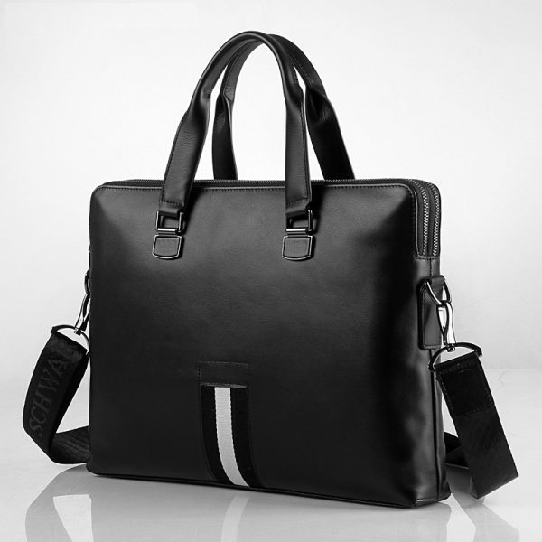 BC05 High Quality Full Grain Genuine Leather Men's Briefcase Laptop Bag