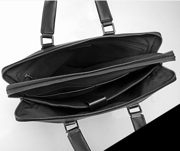 BC05 High Quality Full Grain Genuine Leather Men's Briefcase Laptop Bag