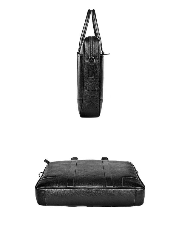 BC06 High Quality Full Grain Genuine Leather Men's Briefcase Laptop Bag