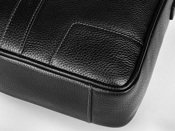 BC06 High Quality Full Grain Genuine Leather Men's Briefcase Laptop Bag