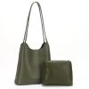 HB26 Multifunction Genuine Leather Handbag Shoulder Bag 2 in1 Handbag