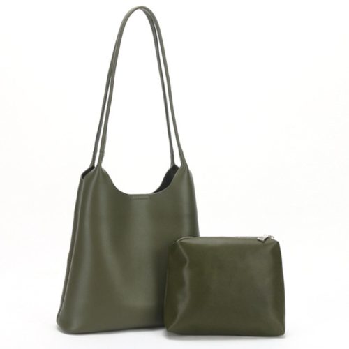 HB26 Multifunction Genuine Leather Handbag Shoulder Bag 2 in1 Handbag
