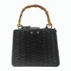 STB04 Handmade Vintage Natural Rattan Beach Bag Women Straw Bag Girls Bamboo Handbag