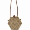 STB13 Purse Hobo Mini Tote Natural Rattan Handmade Straw Vintage Bag Shoulder Bag