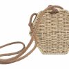 STB13 Purse Hobo Mini Tote Natural Rattan Handmade Straw Vintage Bag Shoulder Bag