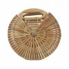 STB02 Handmade Vintage Natural Rattan Beach Bag Women Straw Bag Girls Bamboo Handbag