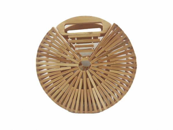 STB02 Handmade Vintage Natural Rattan Beach Bag Women Straw Bag Girls Bamboo Handbag