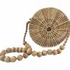 STB02 Handmade Vintage Natural Rattan Beach Bag Women Straw Bag Girls Bamboo Handbag