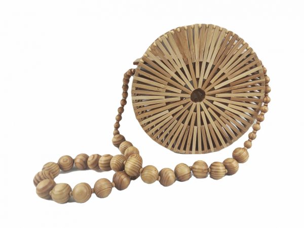 STB02 Handmade Vintage Natural Rattan Beach Bag Women Straw Bag Girls Bamboo Handbag