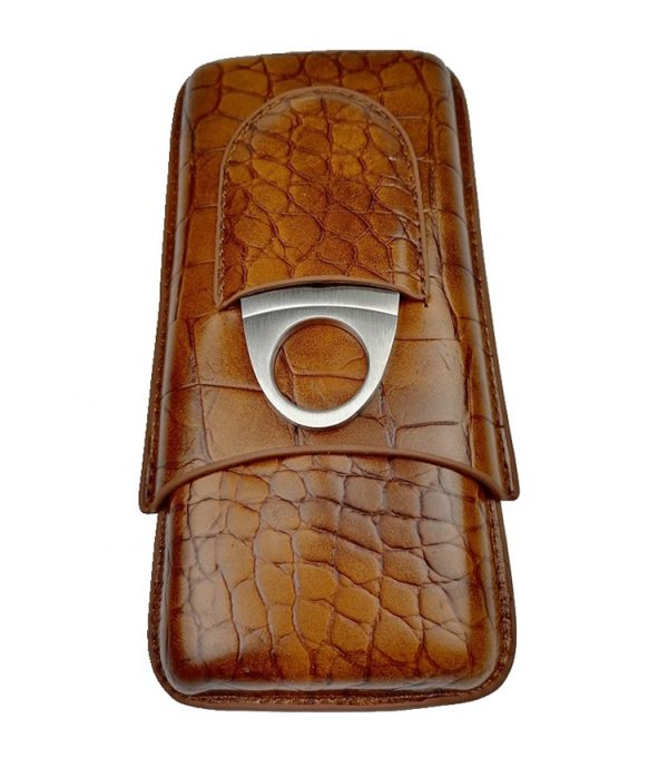 HDB10 Hot selling 3 fingers type cigar leather case holder