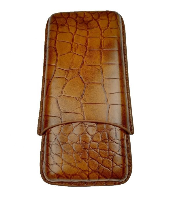 HDB10 Hot selling 3 fingers type cigar leather case holder