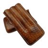 HDB10 Hot selling 3 fingers type cigar leather case holder