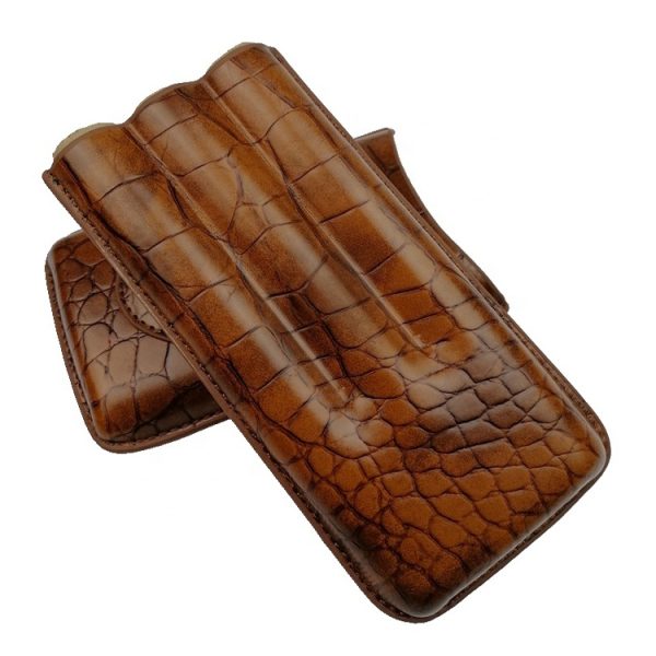 HDB10 Hot selling 3 fingers type cigar leather case holder