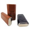 HDB08 Modern Small Travel Portable Cigar Box Custom Logo Cigar Storage Box