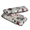 HDB11  3 shot Fancy Custom Handmade PU Leather Cigar Cases