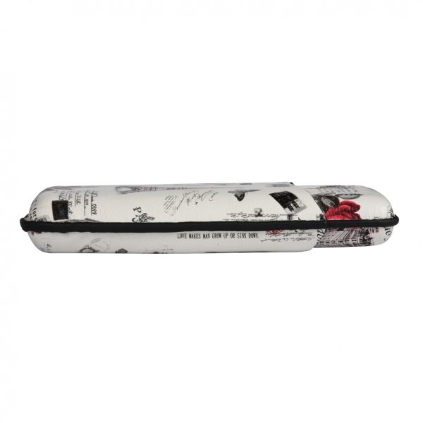 HDB11  3 shot Fancy Custom Handmade PU Leather Cigar Cases
