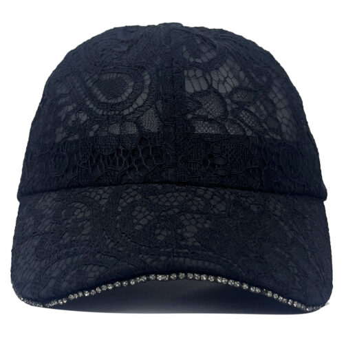 CAP48 Lace fashion hat with diamonds