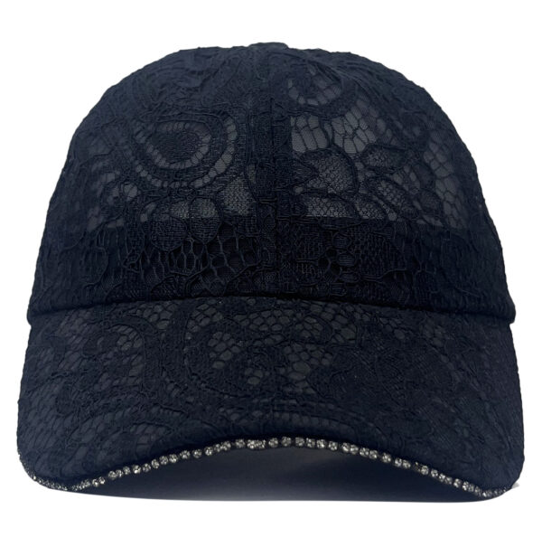 CAP48 Lace fashion hat with diamonds