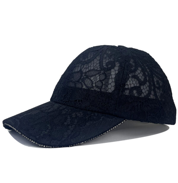 CAP48 Lace fashion hat with diamonds